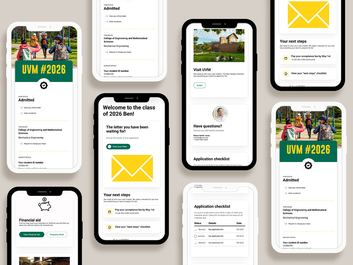 UVM admissions portal