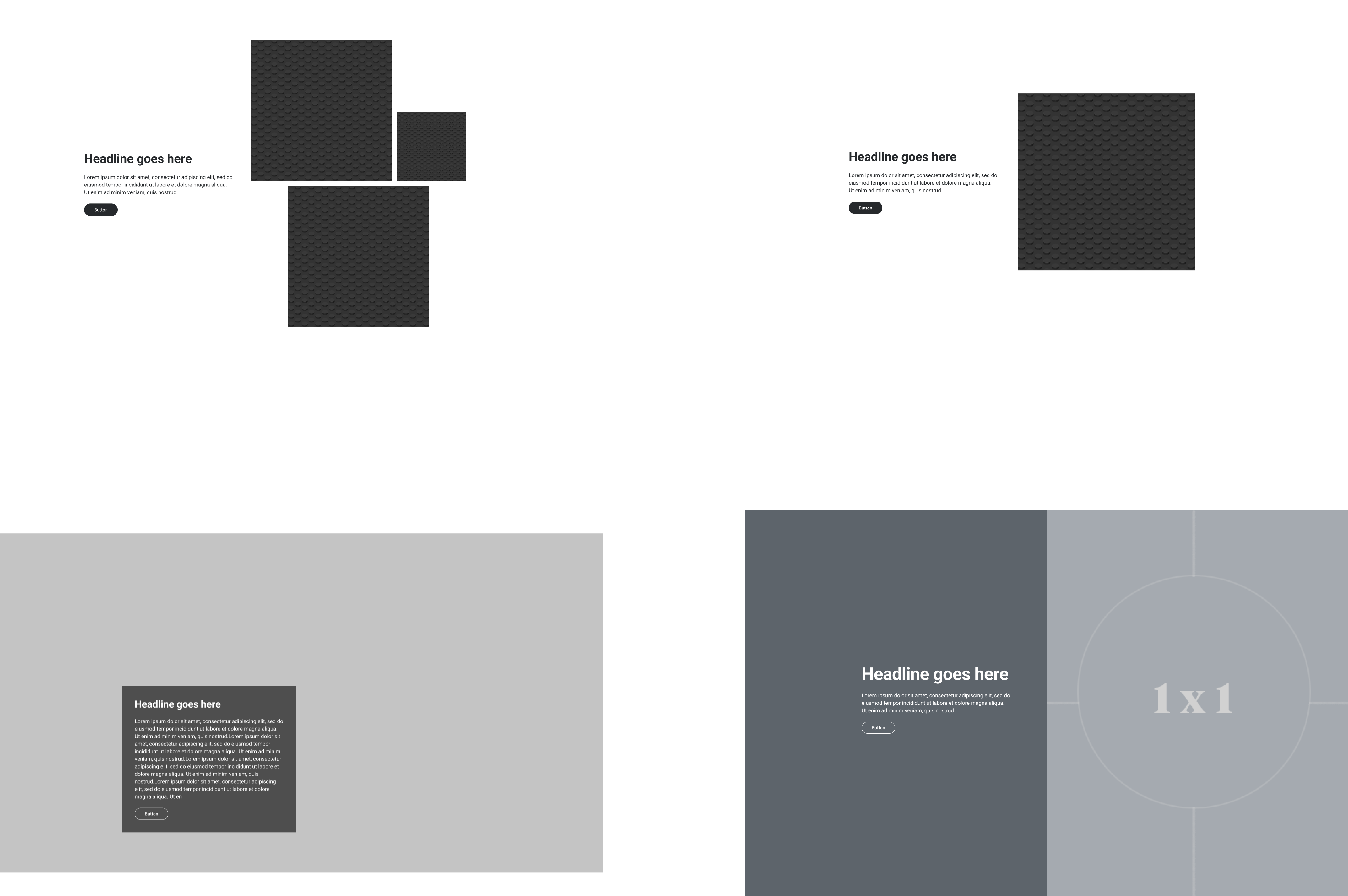 thumbnail skeletons showing progressive framework of the 5050 component- mobile version